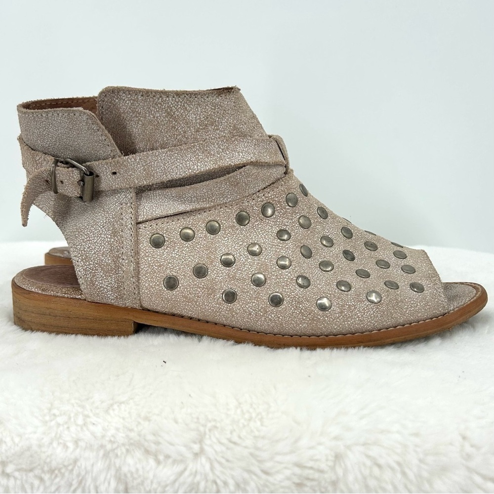 MUSSE & CLOUD (Anthropologie) Size 7.5 (EU 38) Ailike Peep Toe Sandals - Picture 4 of 10